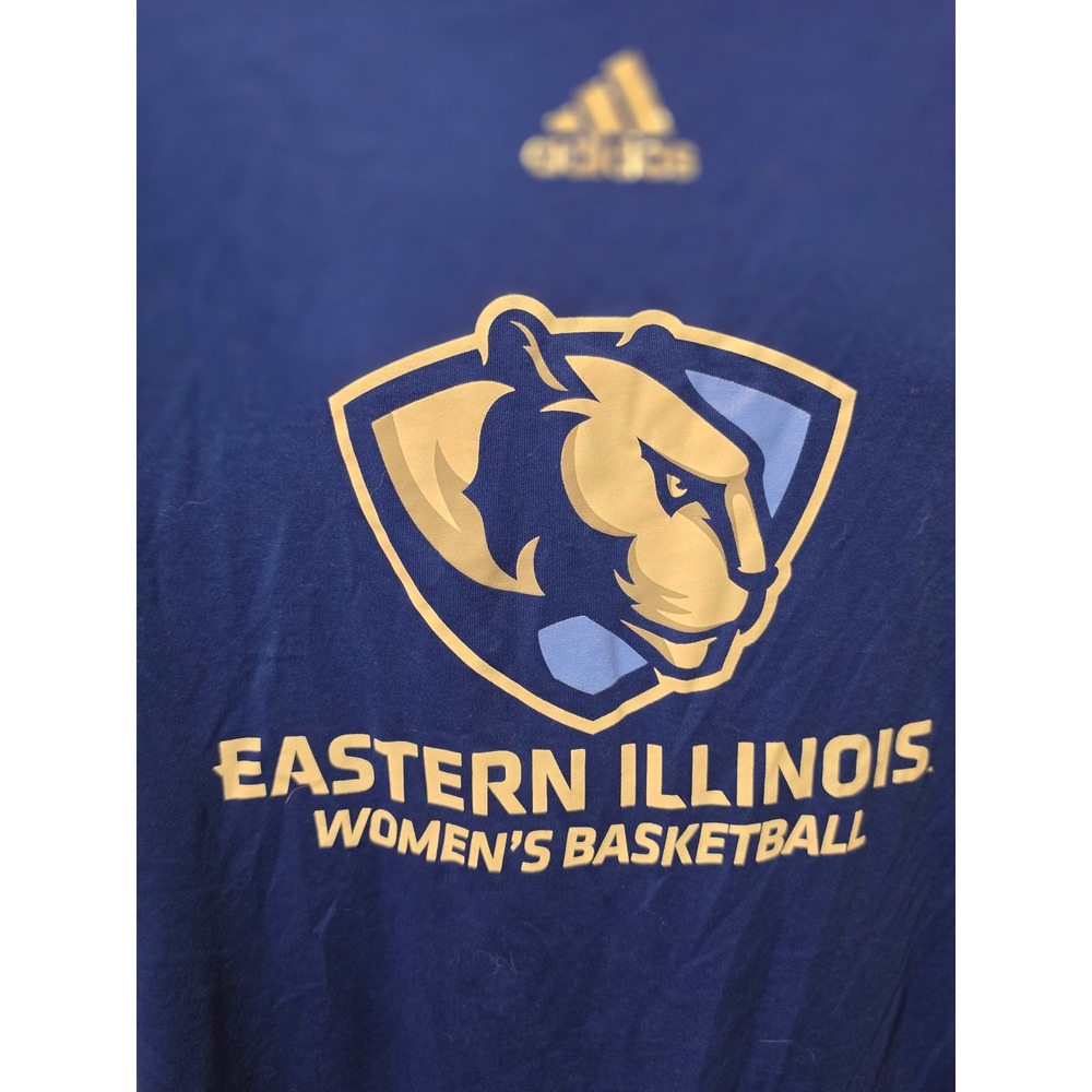 Adidas Eastern Illinois Women's Basketball EIU Panthers Creator Tee Blue Large
